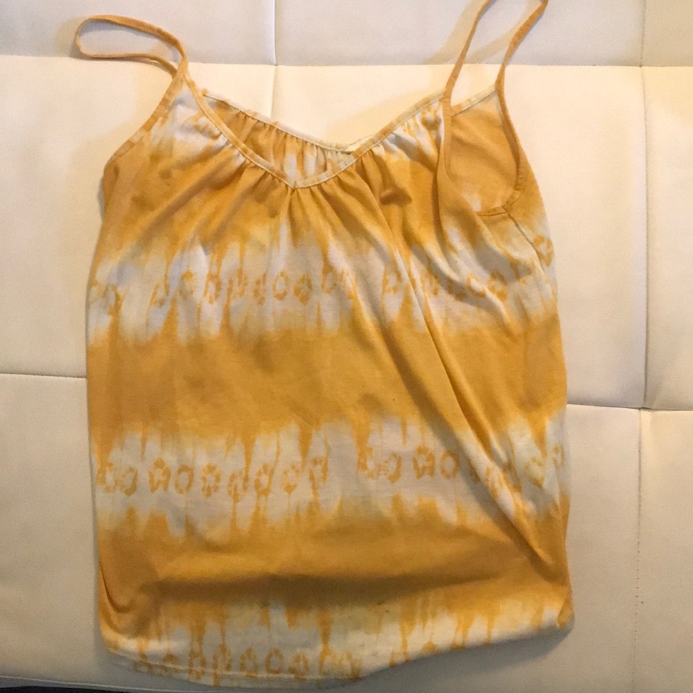 3 for 10 🌱 Yellow h&m tie dye cami